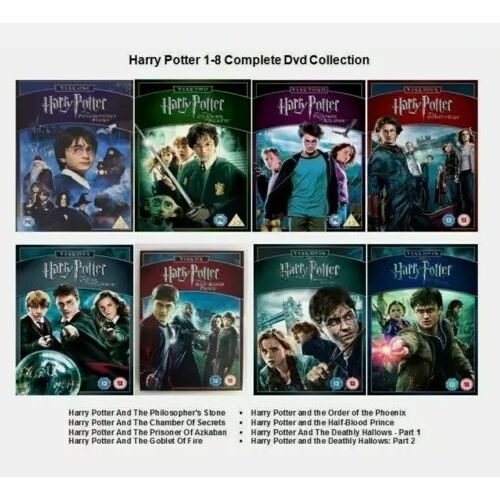 Harry Potter Collection Complète Dvd : Les 8 Films De La Saga - Édition Intégrale