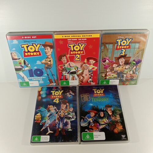 Toy Story Bundle Lot - Films 1, 2, 3, 4 - Dvd