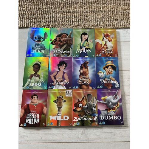 Lot De 12 Dvd Classiques Disney Holographiques
