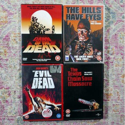 Lot Dvd Video Nasty: Texas Chainsaw Massacre, Hills Have Eyes, Dawn