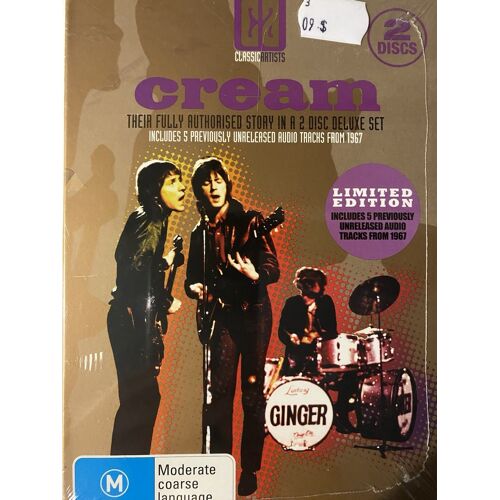 Dvd Cream Eric Clapton Jack Bruce Ginger Baker Classic Artists