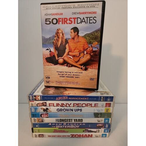 Adam Sandler Bundle Dates Anger Funny Grown Happy Longest Waterboy Wedding - Dvd
