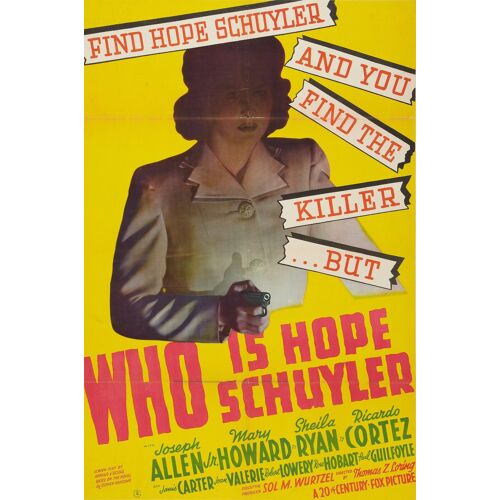 Dvd Who Is Hope Schulyer? - Joseph Allen Dir. Loring (1942)