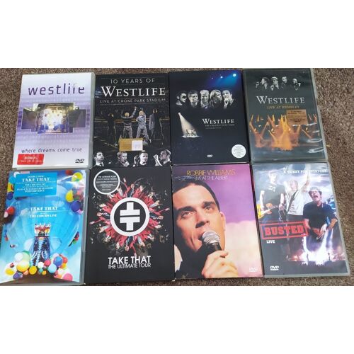 Lot De 8 Dvd Neufs - Clips Musicaux & Concerts Live Easy Listening