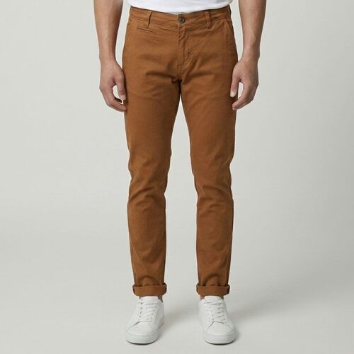 Pantalon Chino Dobby Camel Cr-Preston-X12-Ca Homme Crossby