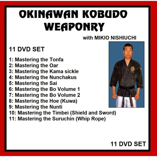 Okinawan Kobudo Weaponry Instructional Series 11 Set Weapons Ninja Karate Dvd