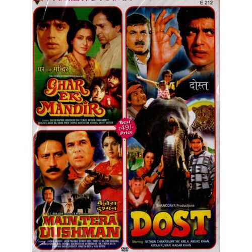 Dost - Ghar Ek Mandir - Main Tera Dushman - Eagle Bollywood 3 In 1 Dvd