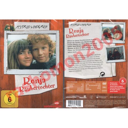 Ronja Rövardotter - Hanna Zetterberg, Astrid Lindgren (1984) - Dvd
