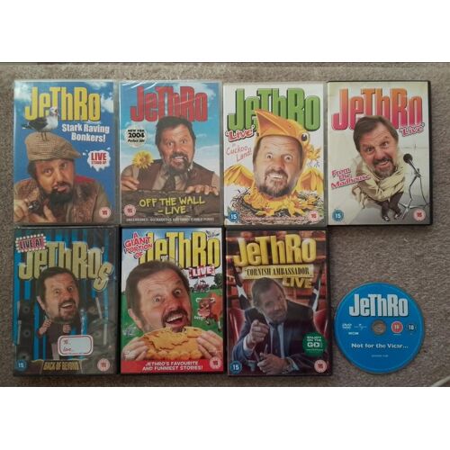 Lot 8 Dvd Jethro - Stark, Wall, Cuckoo, Madhouse, Beyond, Giant, Cornish, Vicar