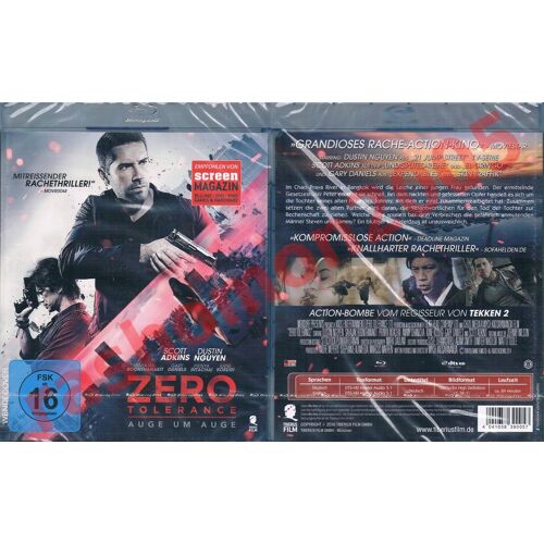 Zero Tolerance Dustin Nguyen Scott Adkins Gary Daniels (2015) - Blu-Ray