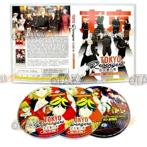 Tokyo Revengers - Anime Tv Dvd (24 Épisodes + Film Live Action) - Doublage Anglais