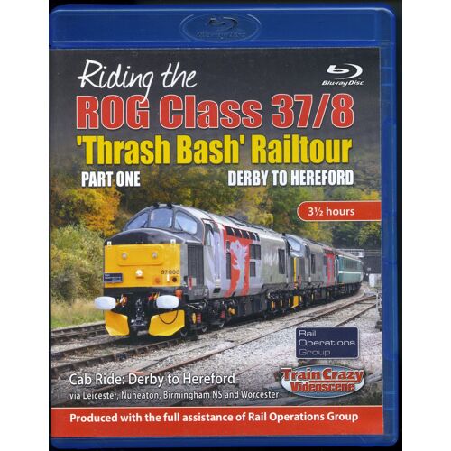 Blu-Ray Riding The Rog Class 37/8 Thrash Bash Railtour Pt.1 Derby To Hereford