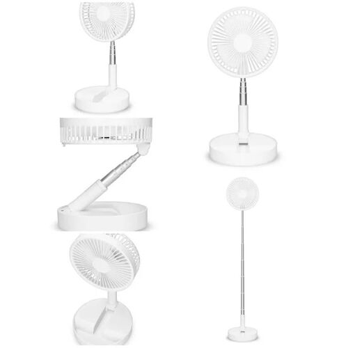 Ventilateur 20cm rechargeable sur batterie hauteur réglable 35 -100 cm Hauteur réglable