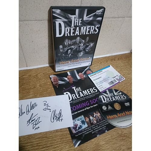 The Dreamers Here & Now Live Concert Stratford Signed + Ticket - Dvd (2016)