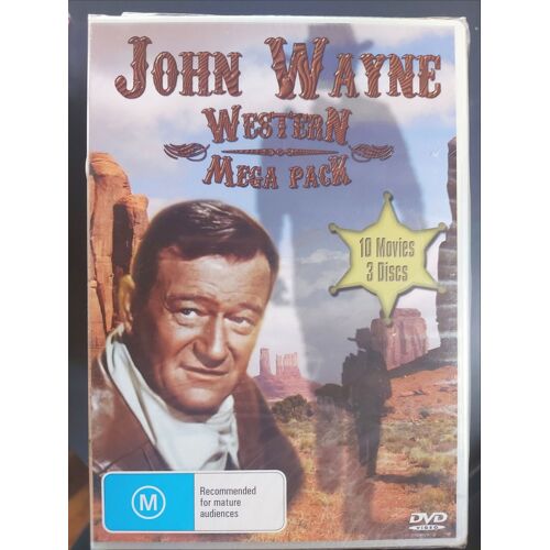 John Wayne Western Mega Pack - 10 Films - Coffret 3 Dvd