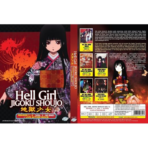 Jigoku Shoujo (Saisons 1-4: Vol.1-90 End + Live Movie) Dvd Toutes Régions