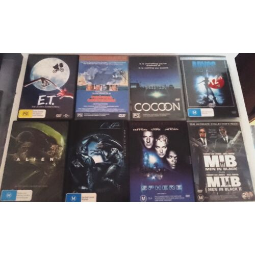 Science Fiction - Pack 8 Films : Alien, E.T., Men In Black, Cocoon Dvd
