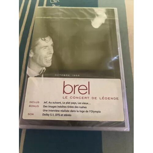 Jacques Brel: Adieux À L'olympia, Vol. 1 (Dvd, 1966) Region 2