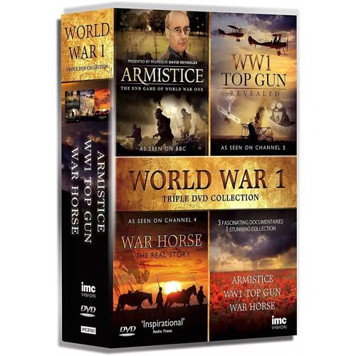 Ww1 Triple Dvd Box Set - Containing Armistice (Bbc1), War Horse (Channel 4) And Ww1 Top Gun Revealed (Channel 5)