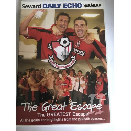 Afc Bournemouth: The Great Escape Ii - Saison 2008-2009 Dvd Rare