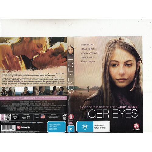 Tiger Eyes - Willa Holland - Film (2012) Dvd