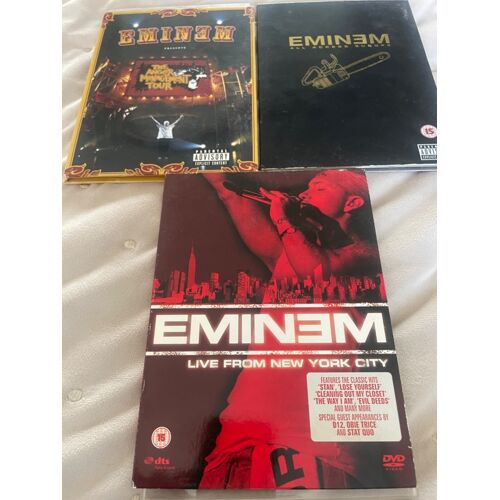 Eminem Dvds Parental Advisory Explicit Content Live In York Rap - 3 Dvd