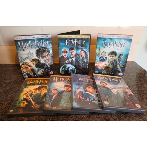Coffret 7 Dvd Harry Potter: Philosopher's Stone, Chamber Secrets, Azkaban, Phoenix, Hallows