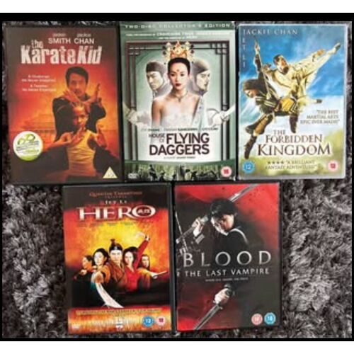 Lot De 5 Dvd De Films D'arts Martiaux Classiques