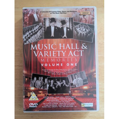 Music Hall & Variety Act Memories: Volume 1 Dvd (2018)