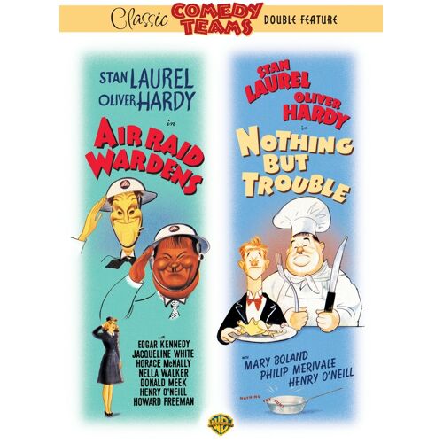 Laurel And Hardy Two Movie Feature Air Raid Wardens - Nothing But Trouble Dvd