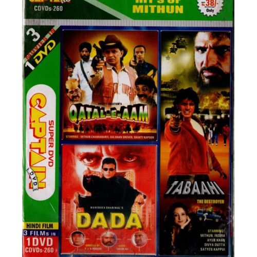 Qatal E Aam - Tabaahi The Destroyer - Dada - Bollywood 3 En 1 - Dvd