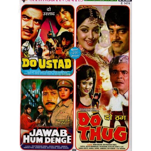 Do Thug - Do Ustad - Jawab Hum Denge Dvd - Collection Eagle Bollywood 3 En 1