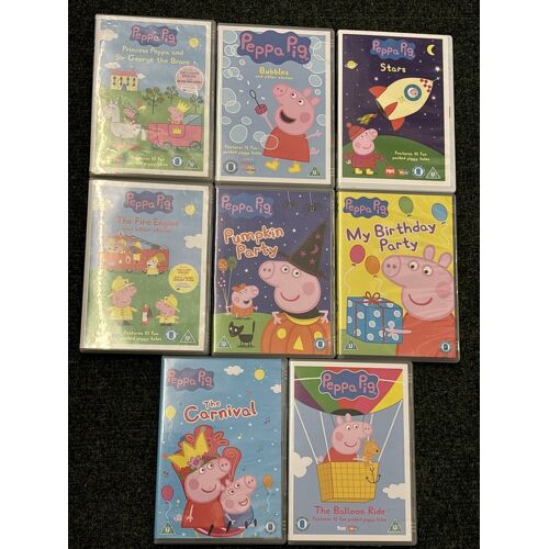 Dvd Peppa Pig - Pack 8 Dvd - Dessins Animés Préférés Des Enfants