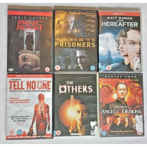Lot De 6 Dvd Thrillers À Suspense - Panic Room, Prisoners, Hereafter