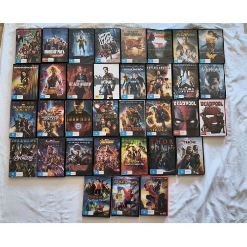 Pack Dvd Marvel Dc X 34 Films: Batman, Superman, Iron Man, Thor ¿ Collection Super-Héros