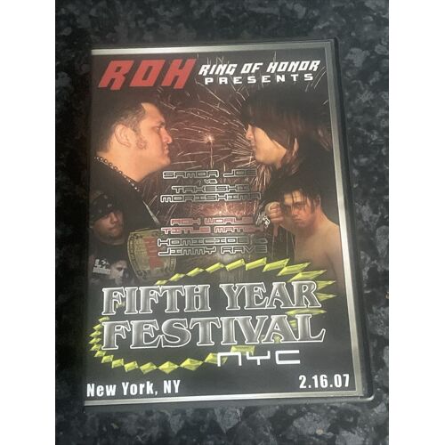 Roh Fifth Year Festival Nyc Wwe Aew Tna Dvd
