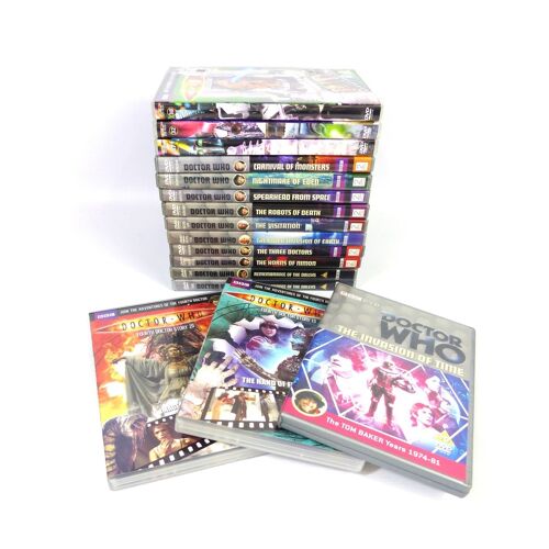 Lot D'environ 16 Dvd De La Série Tv Dr Who, Épisodes Variés