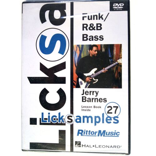 Lick Samples : Funk/ R & B Bass ! Jerry Barnes Tutorial Avec Livret Dvd