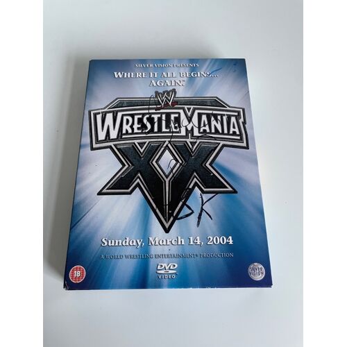 Wwe Wrestlemania Xx 20 Signed By Hbk Shawn Michaels + Signed Dvd