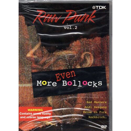 Dvd Raw Punk - Volume 2: Even More Bollocks - Concerts Et Clips