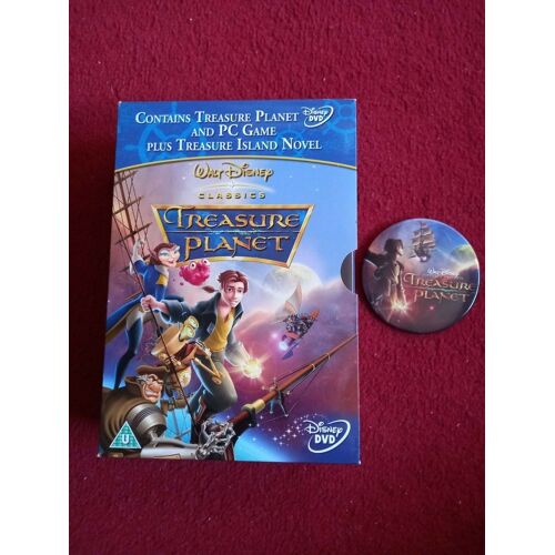 Disney's Treasure Planet, Game And Novel Set Plus Promo Badge - Dvd