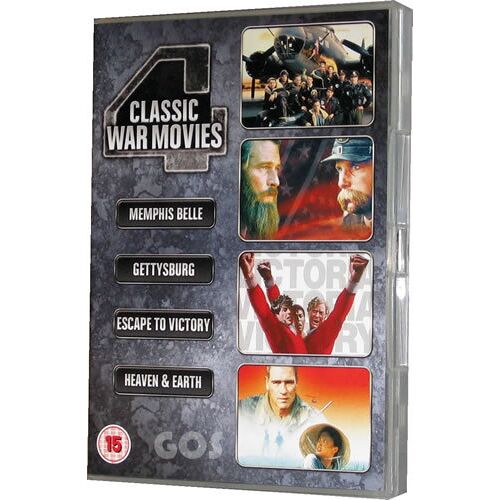 Dvd Memphis Belle, Gettysburg, Escape To Victory, Heaven And Earth - Collection