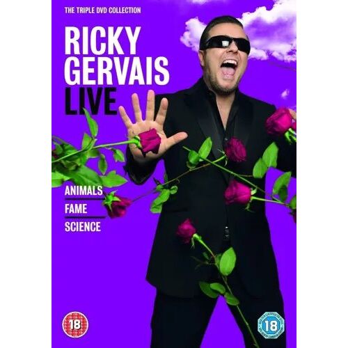Ricky Gervais 3 Disc Box Set Fame Animals Science - Dvd Stand-Up Comedy Région 2