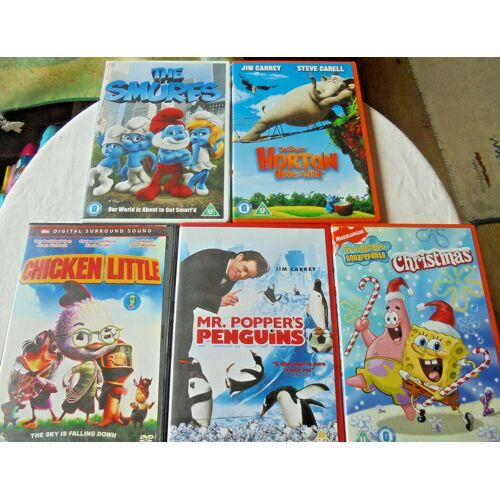 10 Children's Classics Dvd - Chicken Little, The Smurfs, Horton, Mr Popper's Penguins