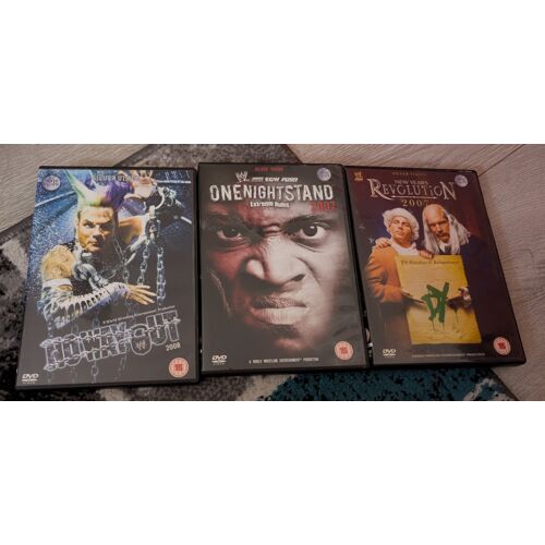 3x Dvds Wwe No Way Out One Night Stand & Years Revolution (2008) - Dvd