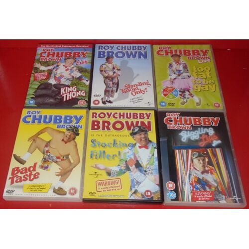 Roy Chubby Brown Bundle X6 Crude Adult Stand-Up Comedy - Dvd