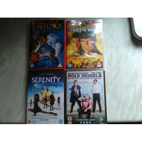 Lot De 4 Dvd Films : Cats And Dogs, Hart's War, Serenity, Role Models