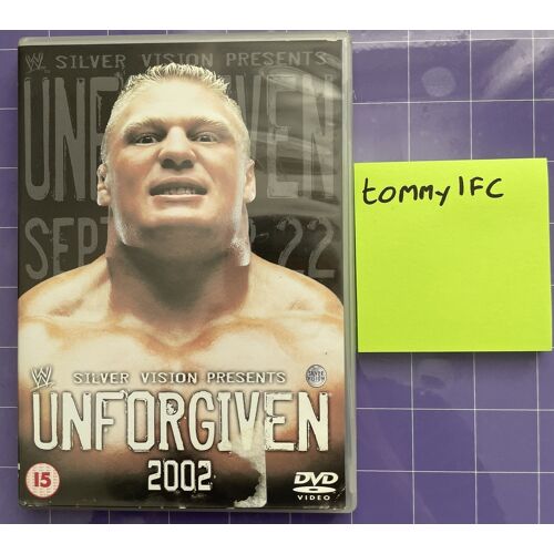 Wwe Unforgiven Rare & Oop Brock Lesnar Undertaker Kurt Angle Dvd (2002)