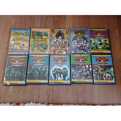 Teenage Mutant Ninja Turtles Dvds X 10