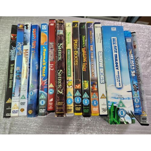 Coffret Dvd 19 Films Famille - Shrek, L'âge De Glace Et Plus